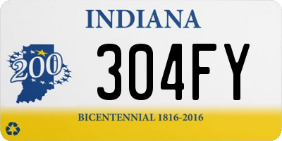 IN license plate 304FY
