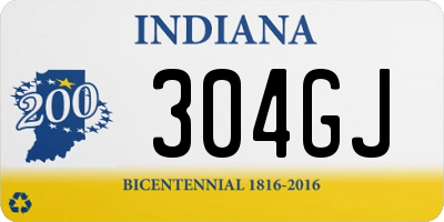 IN license plate 304GJ