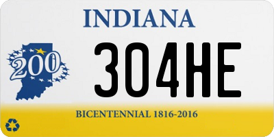 IN license plate 304HE