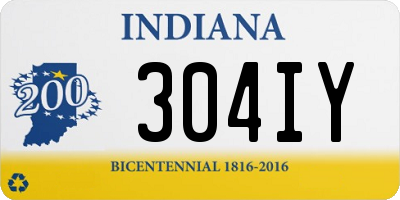 IN license plate 304IY