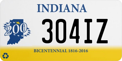 IN license plate 304IZ