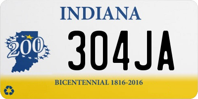 IN license plate 304JA