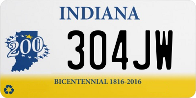 IN license plate 304JW