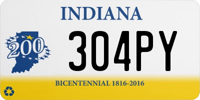 IN license plate 304PY