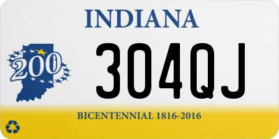 IN license plate 304QJ