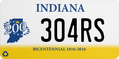 IN license plate 304RS