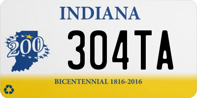 IN license plate 304TA