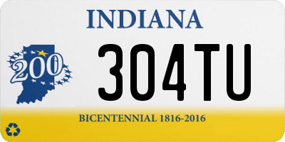 IN license plate 304TU