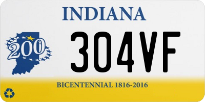 IN license plate 304VF