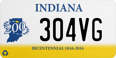 IN license plate 304VG