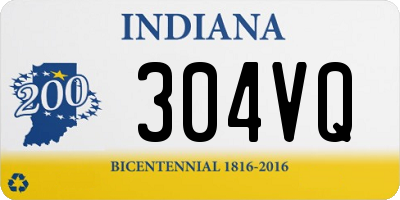 IN license plate 304VQ