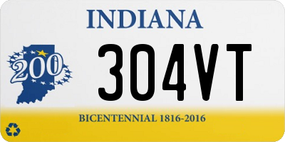 IN license plate 304VT