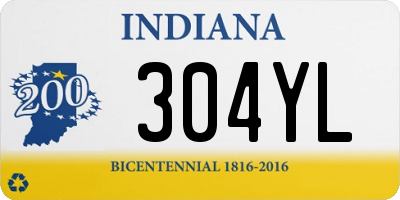 IN license plate 304YL