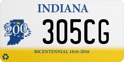 IN license plate 305CG