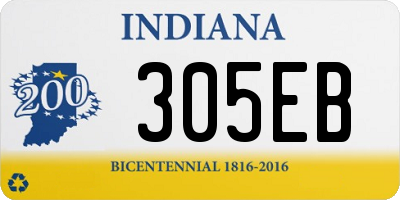 IN license plate 305EB