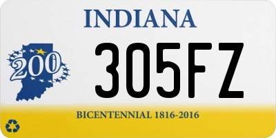 IN license plate 305FZ