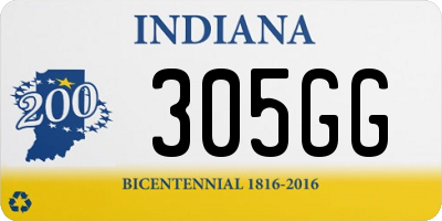 IN license plate 305GG