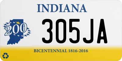 IN license plate 305JA