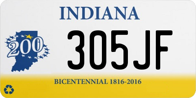 IN license plate 305JF