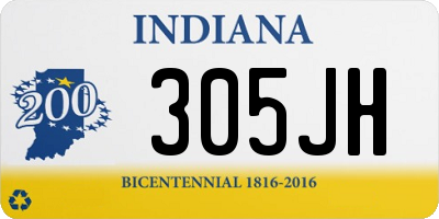 IN license plate 305JH