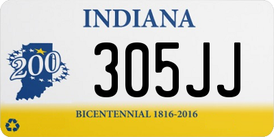IN license plate 305JJ