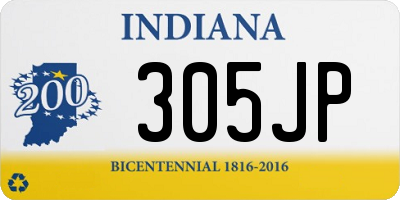 IN license plate 305JP