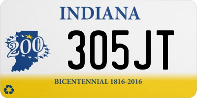 IN license plate 305JT