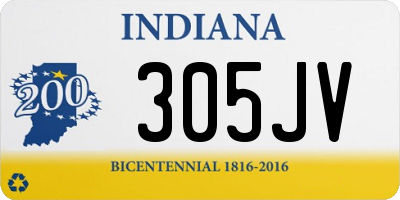 IN license plate 305JV