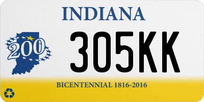 IN license plate 305KK