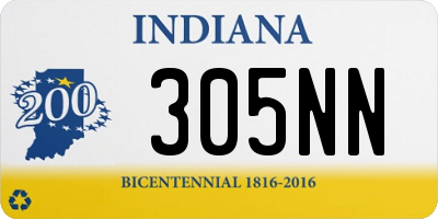IN license plate 305NN