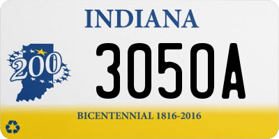 IN license plate 305OA
