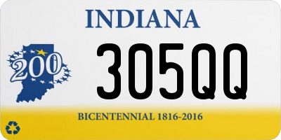 IN license plate 305QQ