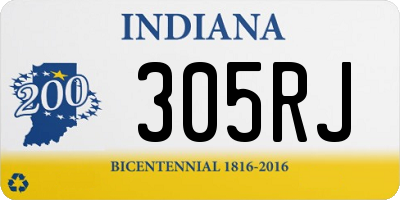 IN license plate 305RJ