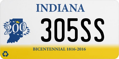 IN license plate 305SS