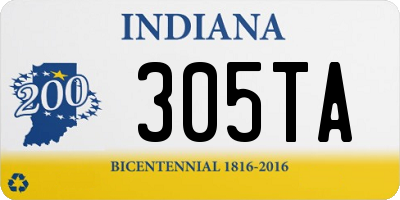 IN license plate 305TA