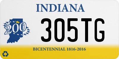 IN license plate 305TG