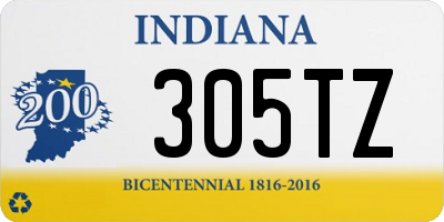 IN license plate 305TZ