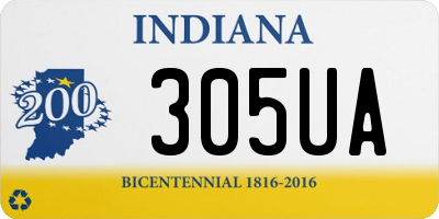 IN license plate 305UA