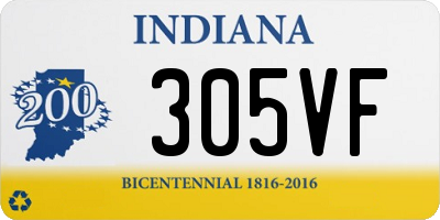 IN license plate 305VF