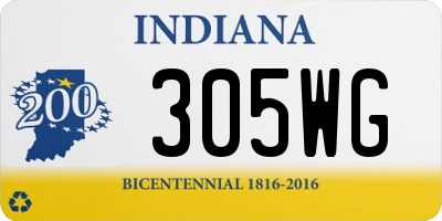 IN license plate 305WG