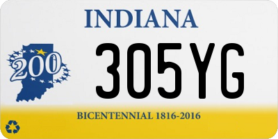 IN license plate 305YG