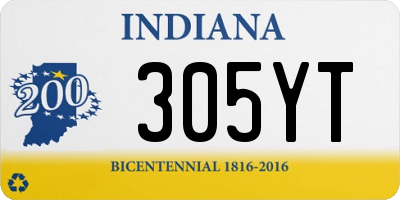 IN license plate 305YT