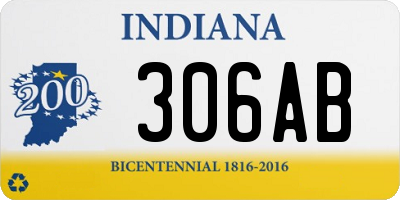 IN license plate 306AB