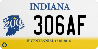 IN license plate 306AF