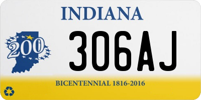 IN license plate 306AJ