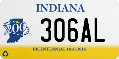 IN license plate 306AL