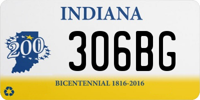 IN license plate 306BG