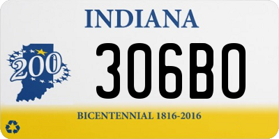 IN license plate 306BO