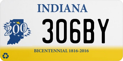 IN license plate 306BY