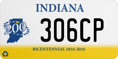 IN license plate 306CP